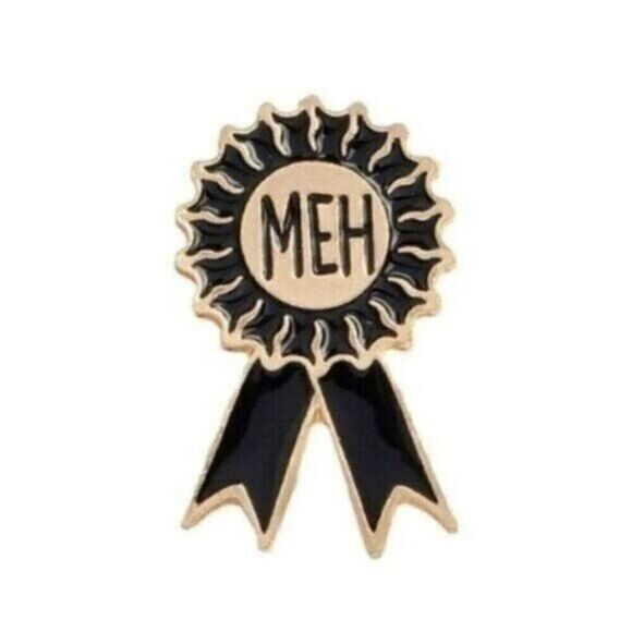3/20 Meh Ribbon Award Enamel Pin - Picture 1 of 1